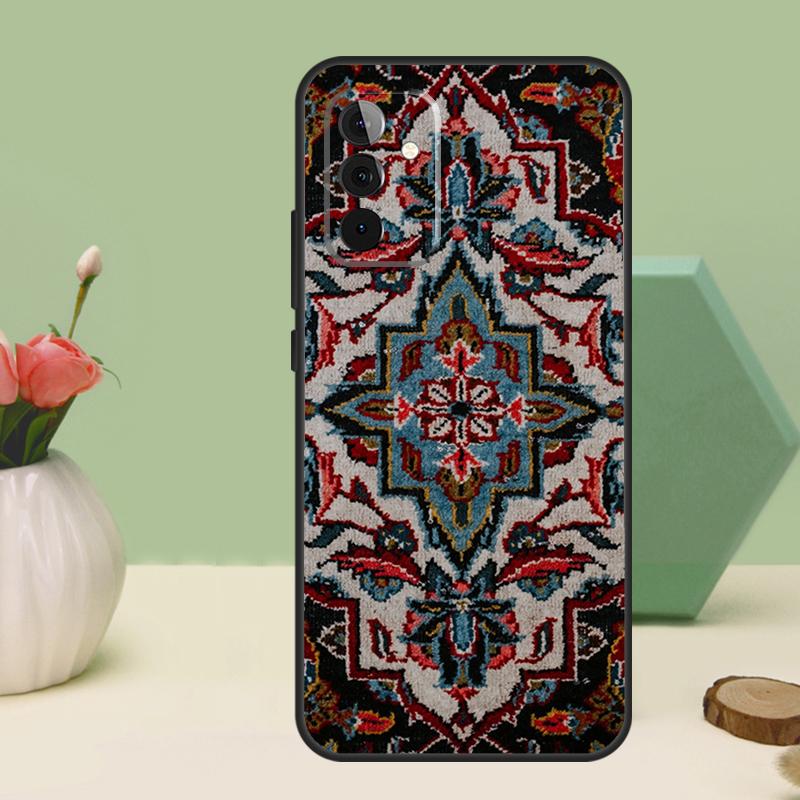 Persian Carpet Floral Pattern For Samsung Galaxy A16 A55 A35 A15 A32 A12 A22 A52 A54 A34 A14 A56 A36 A26 A13 A53 A06 Case