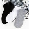 10 Paia di Calzini da Uomo, Calzini Corti, Calzini da Barca da Uomo per Primavera ed Estate, Calzini Sportivi in Cotone Traspiranti Monocolore, Calzini da Uomo Sottili Bianchi e Neri