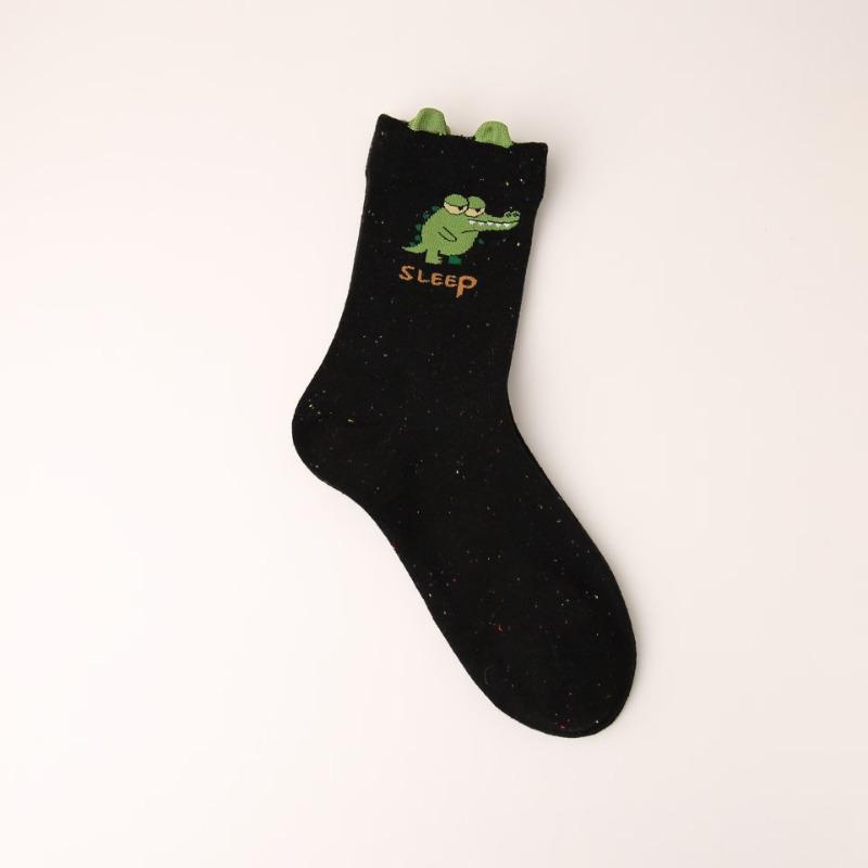 Ladies Spring and Summer Cartoon Funny Cute College Tube Socks