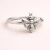 Honey Bee Ring, Designer Ring, 925 Solid Sterling Silver, Bee Ring for Women, Good Luck Ring, Promise Ring