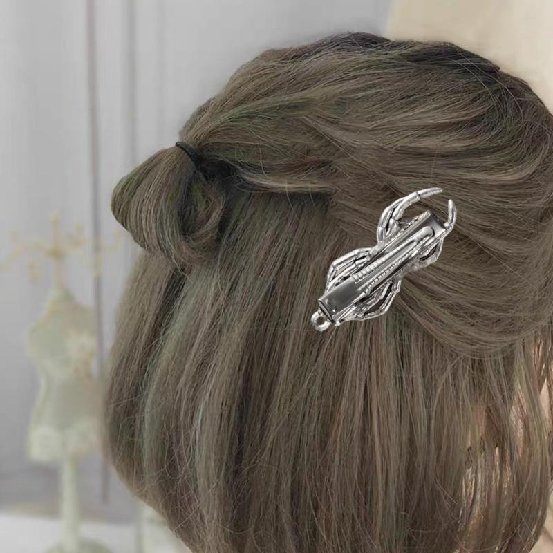 Modische Totenkopf-Haarspangen Haaraccessoire Haarnadel Party Make-up Haarspange für Halloween Cosplay Kostüm