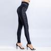 Womens Fashion Leggings Ladies Print Wet High Waist Trouser Pants