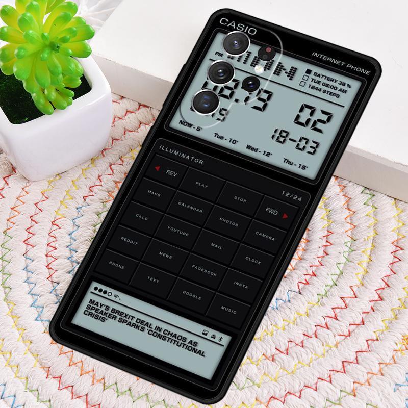 

Retro mobile TPU Phone Case For Samsung Galaxy note 10 pro S26 S25 S24 S23 S22 Ultra Plus S21 FE S20 Shockproof Cover Galaxy S26 Plus