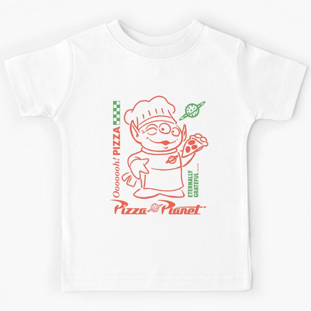 Alien Ooooooh! Pizza Planet Art Kids T-Shirt 170