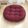 High Elasticity Chair Cushion Round Corduroy Cushion, 16.5 Inch Ultra Soft Seat Pad, Portable Support for Travel Washable Floor Reading Nook
