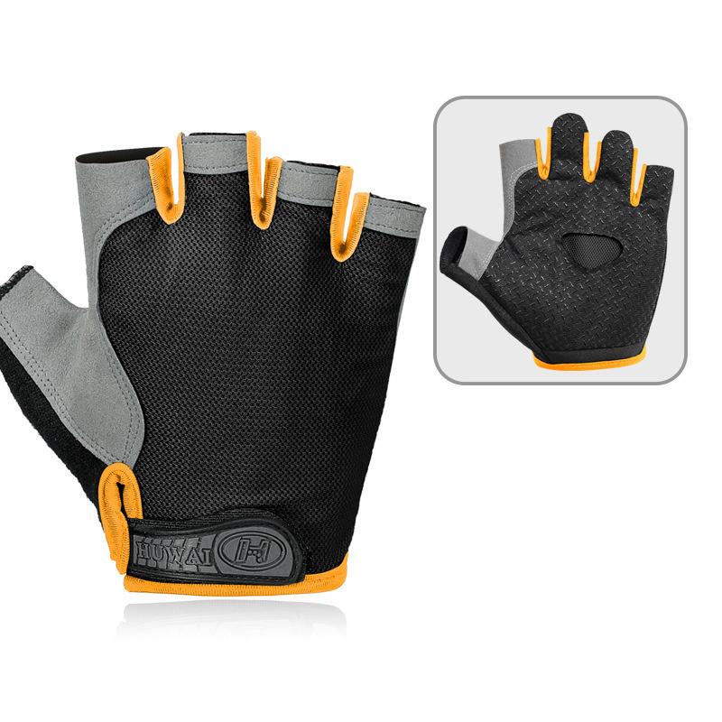 Professional Gym Fitness Breathable Anti-Slip Women Men Half Finger Summer Fishing Cycling Fingerless Gloves Female Bicycle Bike