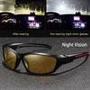 Fashion Vintage Square Frame Unisex Night Vision Glasses Anti Glare UV400 Eyewear Reduce Visual Fatigue
