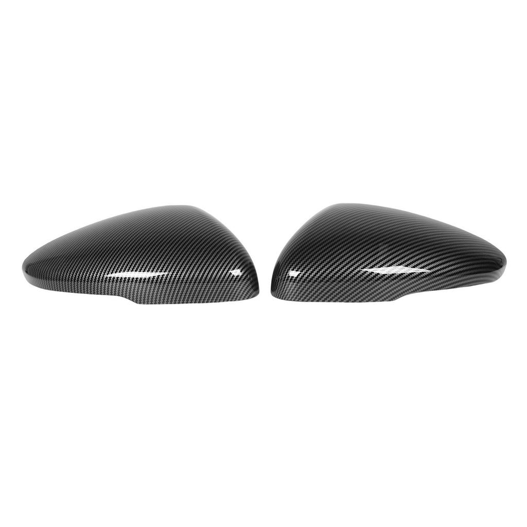 2 Pcs Rearview Mirror Cap Left Right Carbon Fiber Style Weatherproof Side Mirror Cover for Cars