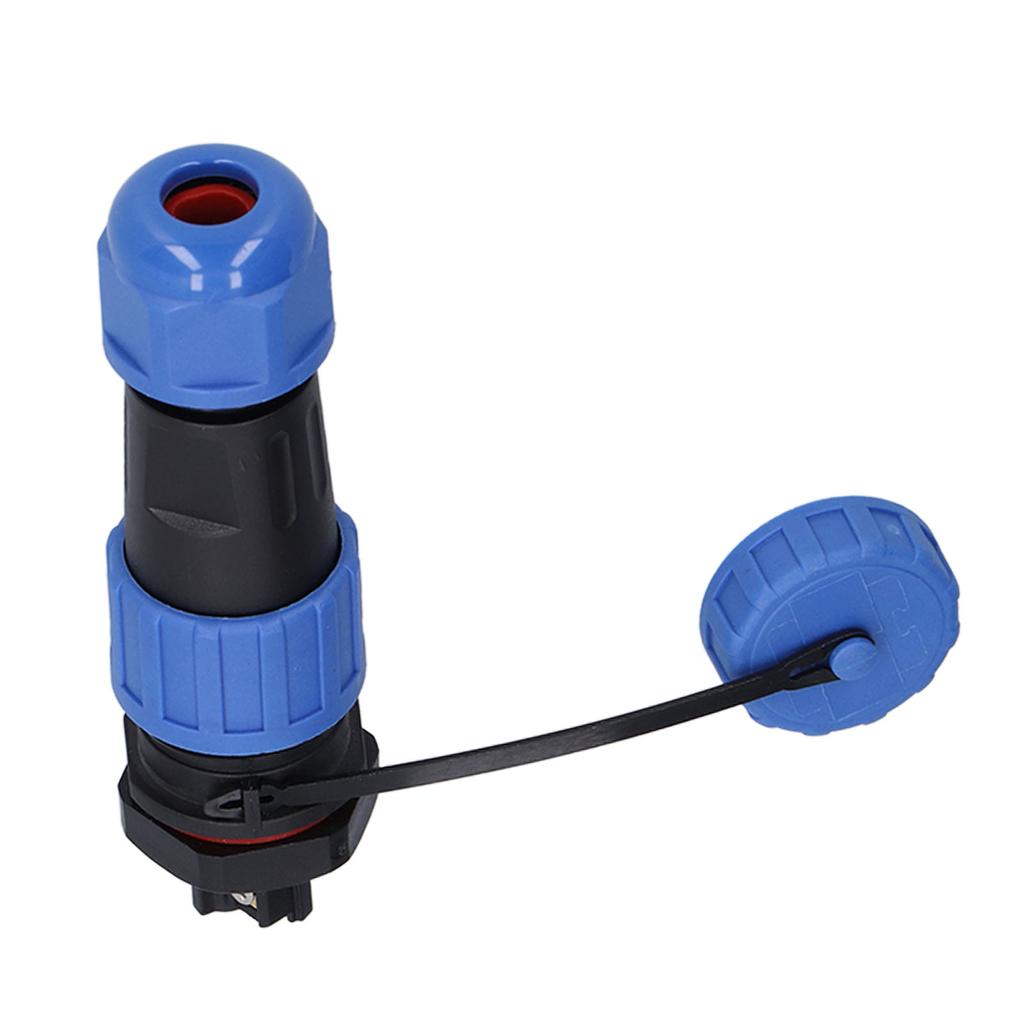 IP68 Waterproof Aviation Plug Socket Set LP16 3Pin Weld Free Back Nut Type Male Female Butt Terminal