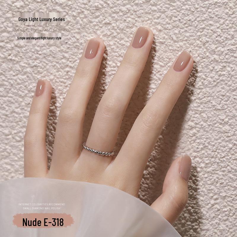 Gaoy Transparent Nude Jelly Gel Nail Polish 2025 - New Translucent Nude Color for Professional Use