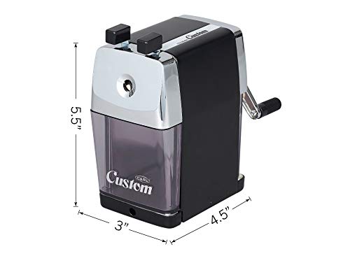Carl Office Pencil Sharpener, Custom Red, CC-2000-R