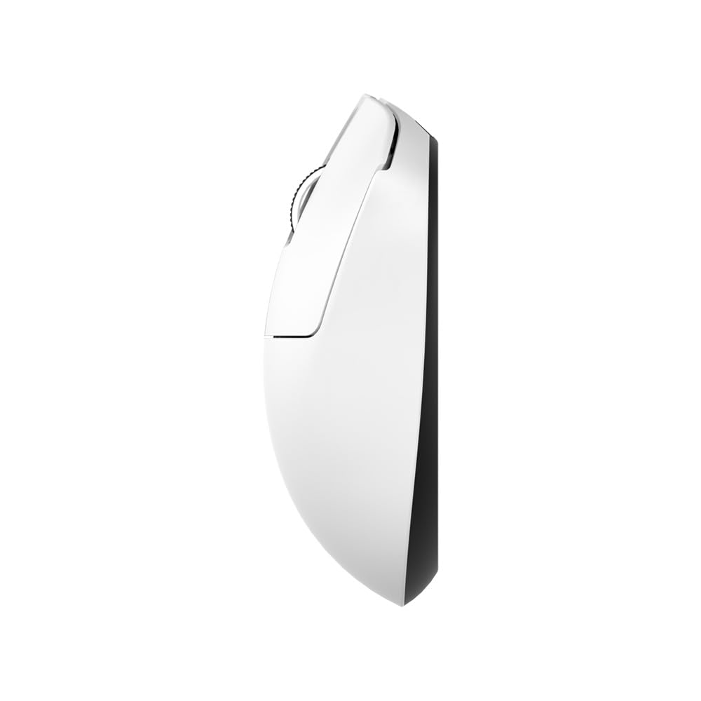 Teevolution Terra Pro White Wireless Ergonomic Gaming Mouse with 8K PAW3950 Dongle, Sensor, Weight 49g±2g