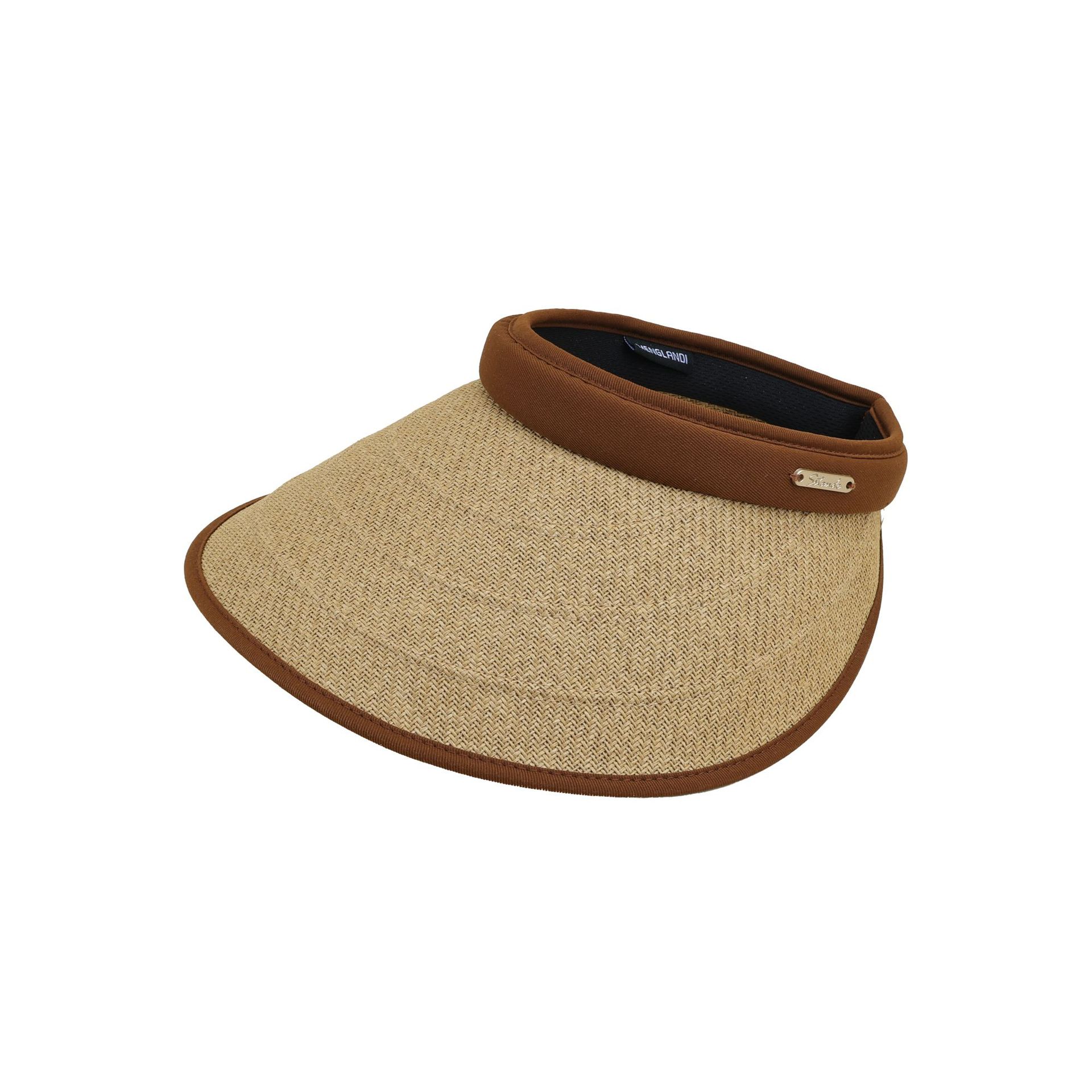 

Women s Stylish Open-Top Straw Hat Sunshade for Outdoor Hiking Beach Use Simple Design Casual Fashionable Average Size коричневый
