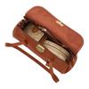 Coach Bridget 34 Flap Design Leather Shoulder Bag Large Women Shoulder Bag Brown Yellow CDB05-IMTN2