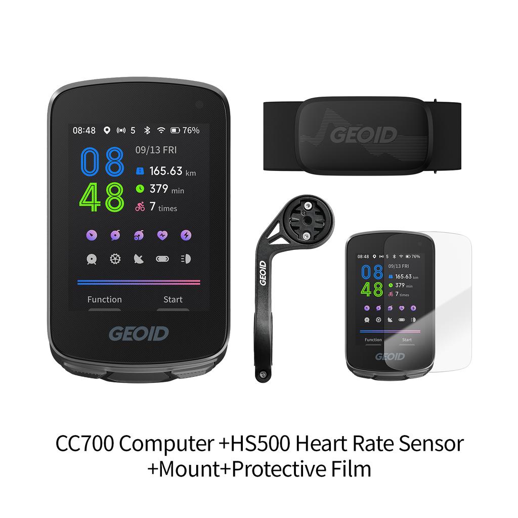 GEOID CC700 GPS Fahrradcomputer 2,8-Zoll-Farbdisplay Routennavigation Fahrrad-Tachometer WIFI Wasserdichtes Fahrrad-Kilometerzähler