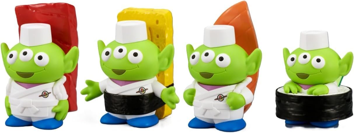 

30th Anniversary Alien Sushi Chef Figure Collection [Complete Set of 4] Gacha