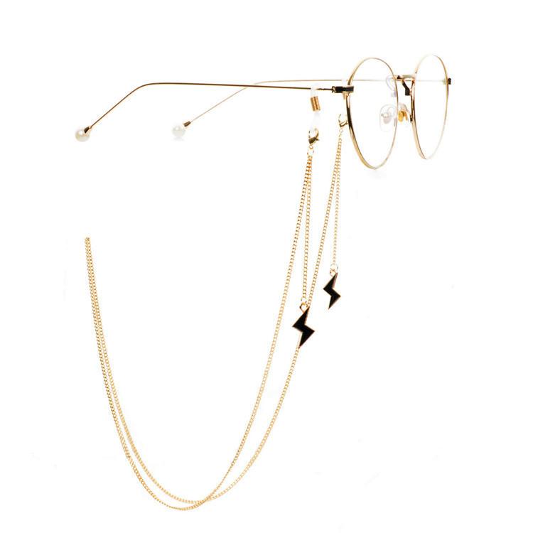 

JMXD - винтажная цепочка для очков, веревка для очков, подвесная цепочка для очков с двойной молнией, веревка для очков, металлическая цепочка для очков