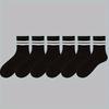 6 Pairs Men's Socks Spring Autumn Simple Casual Black White Striped Socks Breathable Mid Tube Sock High-quality Round Neck Socks