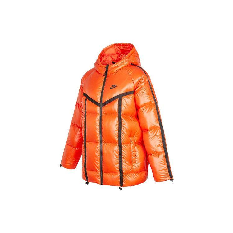 Nike Sportswear Women s Down-Fill Windrunner Hooded Jacket Orange DD4653-869 XS
