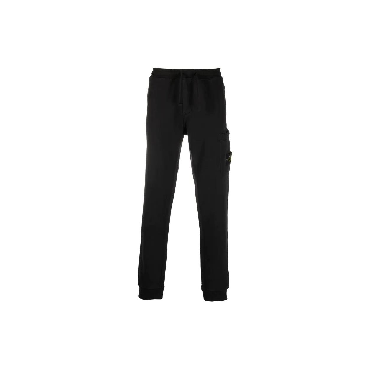 

Stone Island Fleece Pants Black Men Bottoms 771564520-V0029 L