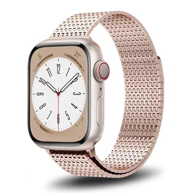 Luxury Magnetic Strap for Apple Watch 11 10 9 8 Band Ultra 3 2 49mm 46 44 45mm Titanium Color Bracelet for iWatch 7 se 6 40 41mm