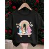 Kids Casual Tee Street Fashion Bluey Popular Cartoon Print For Boys Girls Summer Soft Comfort Tops 3-14 Age