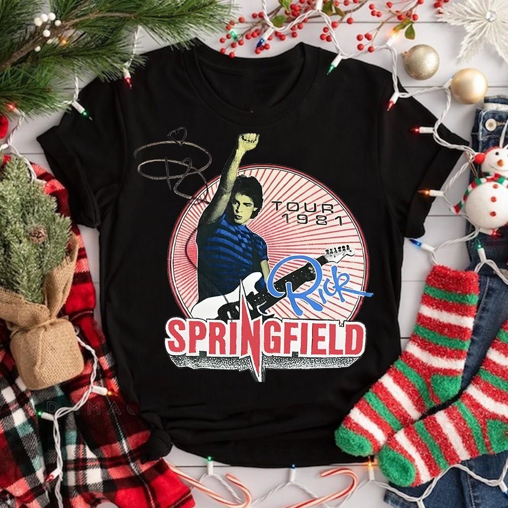 

Halloween Rick Springfield Christmas Men All Size T-Shirt 21D233 Unisex T-Shirt XL