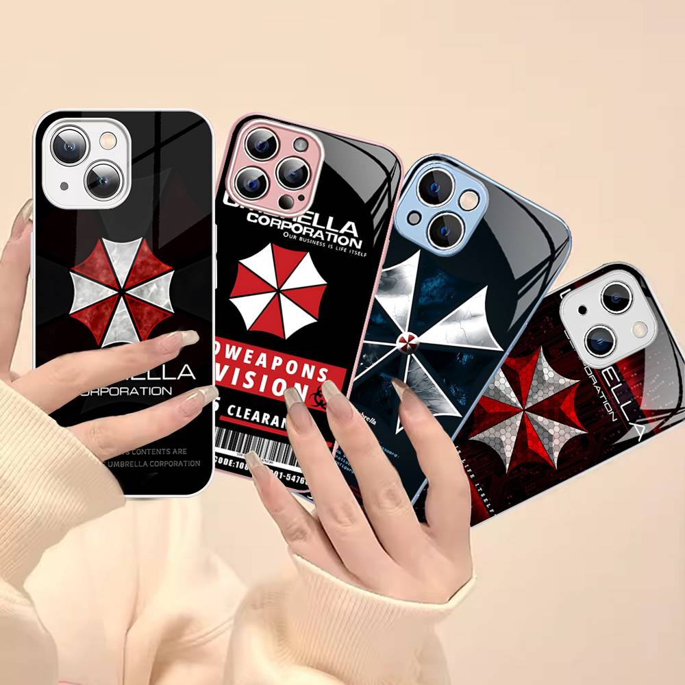 Movie U-Umbrella C-Corporation Logo Tempered Glass For Iphone 14 13 12 11 Pro Mini XS MAX 14Plus X XS XR Fundas