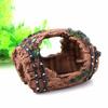 Aquarium Decorations for Fish for Tank Resin Broken Barrel Hideout Cave for Shri Tank Aquarium Decoration Background
