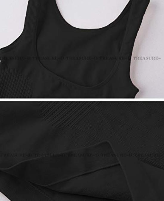 Tank Body Pressure Posture Slims the Bust 01 [Treasure Day] Top, Shaper, Shapewear, Innerwear, Corrector, Stomach, Enhancement, Women's (Black/Black,