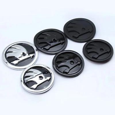 2 stuks 80 mm 90 mm Auto Hoofd Voor Achter Kofferbak Emblem Sticker voor Octavia 2 3 A5 A7 Rapid 3 Kodiaq Fabia Karoq Superb VRS