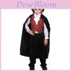 Enchanting Halloween Costume For Adults And Kids Witch Vampire Devil Theme Unisex Polyester Fabric