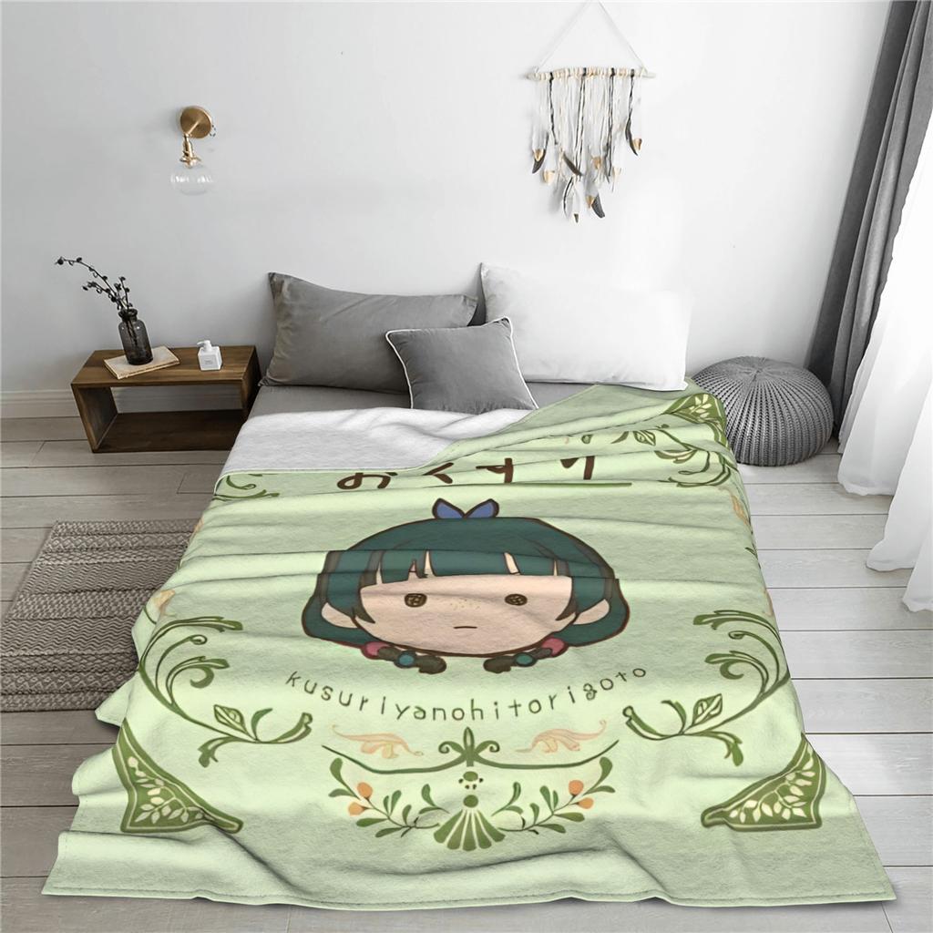 Maomao Anime Blanket The Apothecary Diaries Flannel Vintage Soft Throw Blankets for Home Restaurant Autumn/Winter,