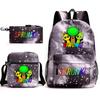 Rhythm box peripheral schoolbag sprunki cartoon starry sky backpack 3-piece set
