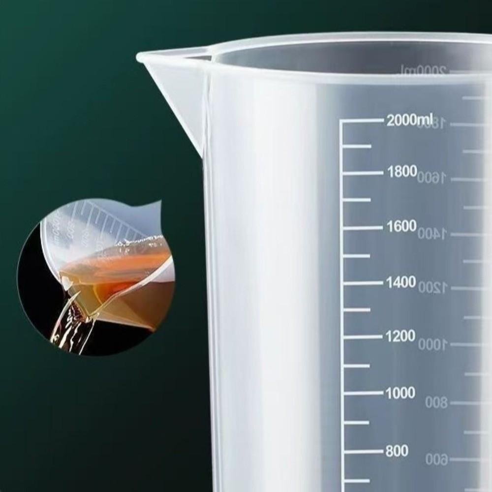 Thickened Plastic Measuring Cup with Scale Liquid Measuring Cup Graduated Cup  Kitchen Baking