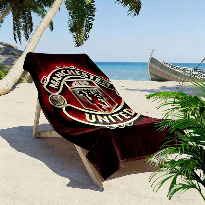 Epic MUFC Journey Print Beach Towel, Large Soft Quick Dry Towel for Beach Camping Swimming