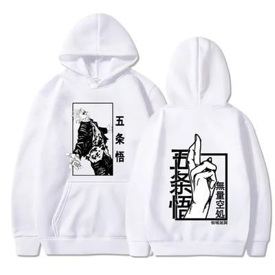 Neuer Frühlings- und Herbst-Hoodie für Herren mit japanischem Jujutsu Kaisen Gojo Anime-Damenmode, Unisex, Manga, Gojo Satoru, Grafik-Print