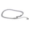 Yhpup Exquisite Stainless Steel Chain Wide Bracelet Bangle Waterproof Light Metal Fashion Women Chic Wrist Jewelry Men Gift