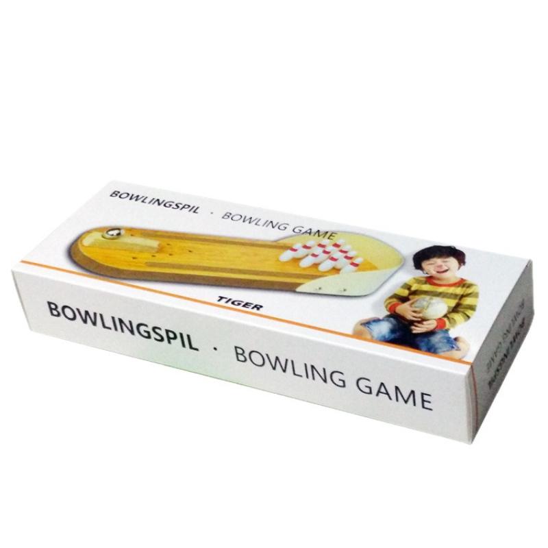 1pc Mini Wooden Bowling Tabletop Game, Innovative Educational Toy for Children, Solid Wood, Fun for Parents and Children, Holiday Gift