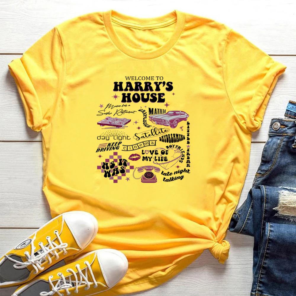 

Retro Harrys House TShirt TPWK Love on Tour Shirt Women Y2K Aesthetic Tees As It Was Music Shirts Cute Y2k Tshirt Harajuku Top 4XL