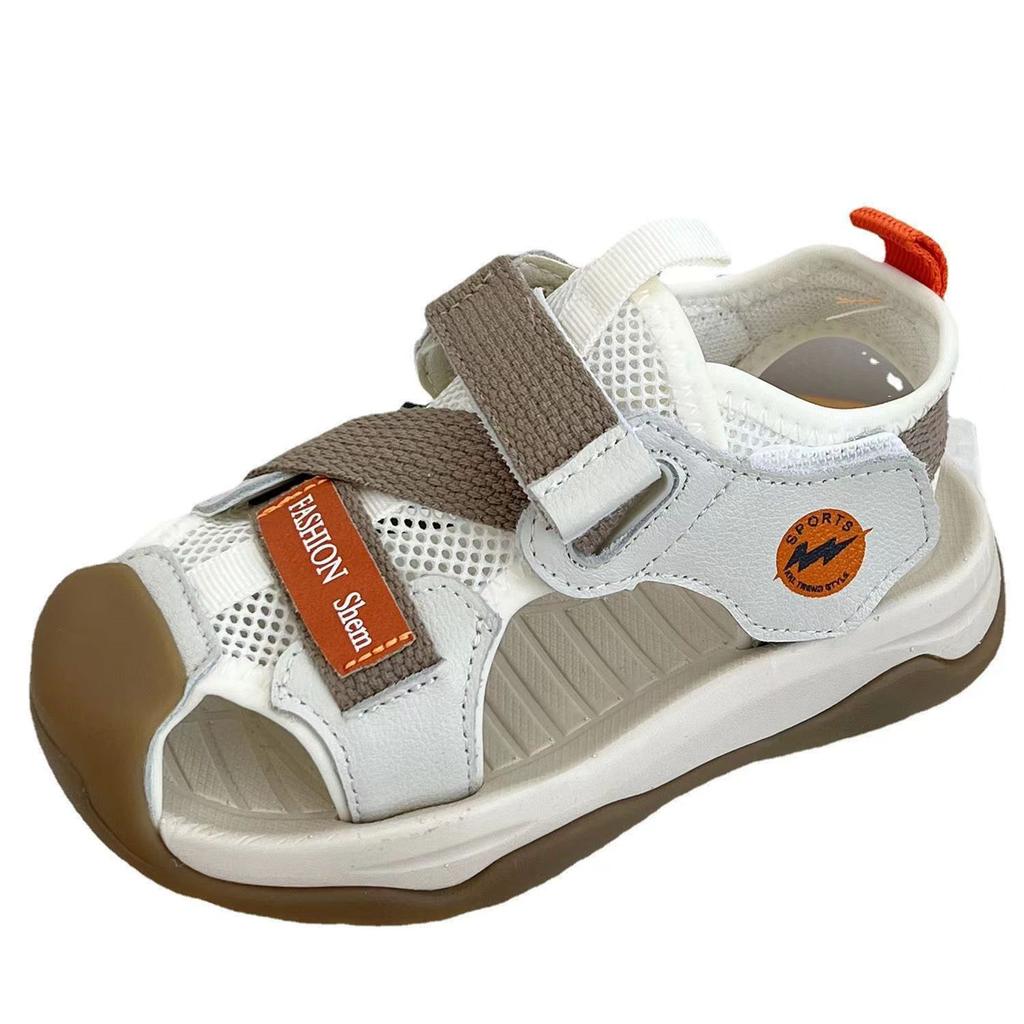 Kids Beach Shoes Toes Capped Hollowed-out Boys Girls Casual Shoes for Summer 2025 New Children Sandals Breathable Mesh Trendy