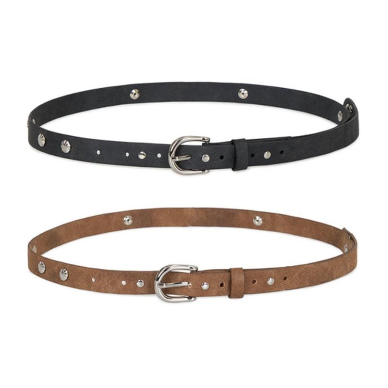 

muwm [Второй Сток] Ремень с шипами Фибоначчи (2 цвета) Black