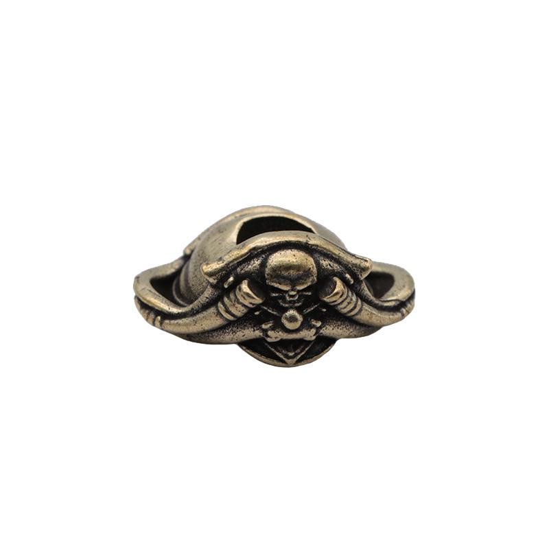 

Пиратский Череп Капитан Латунный Нож Бусина EDC DIY Паракорд Плетеные Браслеты Шнурок Подвеска Аксессуары Инструмент для улицы Подвески Ювелирные изделия