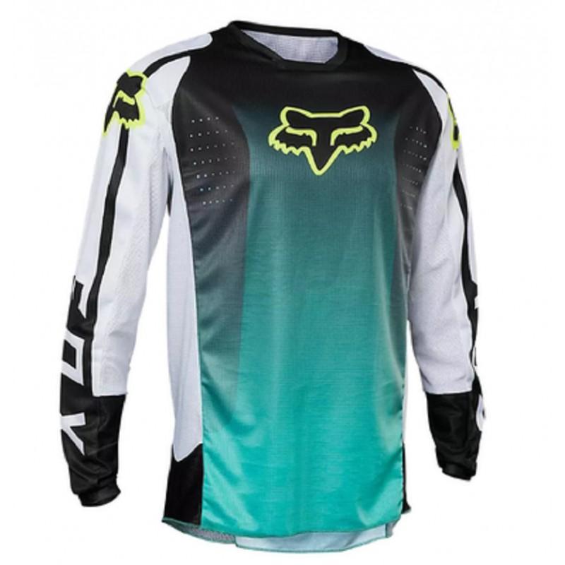 Mens Quick-Dry Long Sleeve Cycling Jersey Mountain Bike Downhill Shirt UV Protection Sport Top