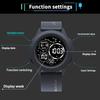 Essentials Men's Digital Watch Shockproof Round Dial 50m Waterproof Light-up Wristwatch for Time Organizing & Meeting