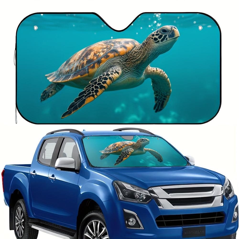 1pc Majestic Sea Turtle Car Sun Visor - Exquisite Design, Easy Installation, Blocks Sunlight With Ease, Fits Most Vehicles, Idea