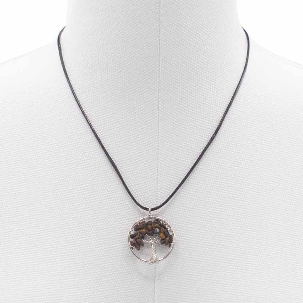 Tree of Life Pendant Tiger Eye