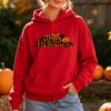 Felice Halloween Felpa con Stampa di Lettere Donna Felpa con Grafica di Zucca e Pipistrello Stagione Spettrale Manica Lunga Tasca Felpa con Cappuccio Top Casual