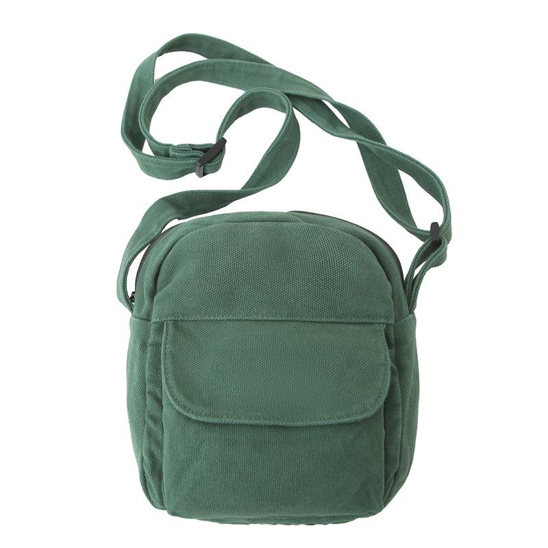 

Сумка для мобильного телефона, однотонная сумка через плечо, холщовая сумка, женская сумка на плечо, маленькая сумка темно-зеленого