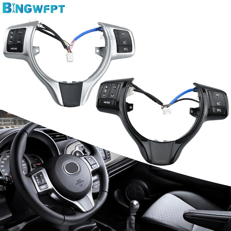 BINGWFPT For Toyota Yaris 2012-2017 Verso-S 2012-2014 Bluetooth Phone Control Volume Buttons Steering Wheel Button